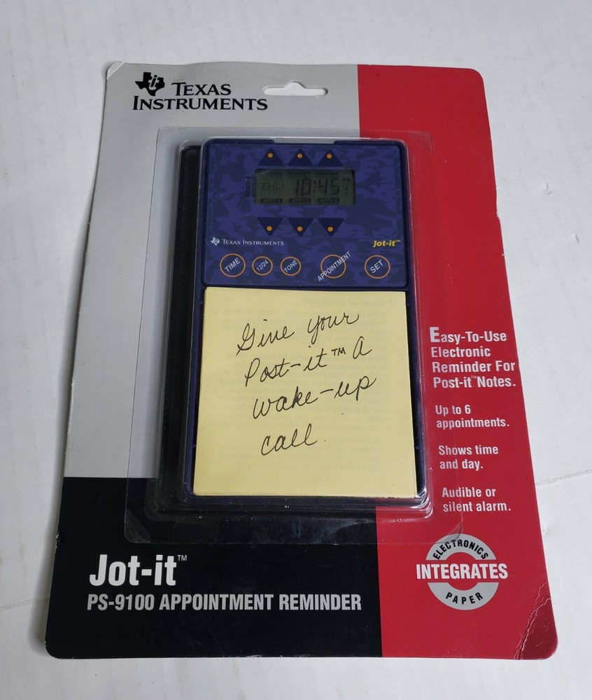 Texas Instruments Jot-it PS-9100 Appointment Reminder NOS Sealed 1993