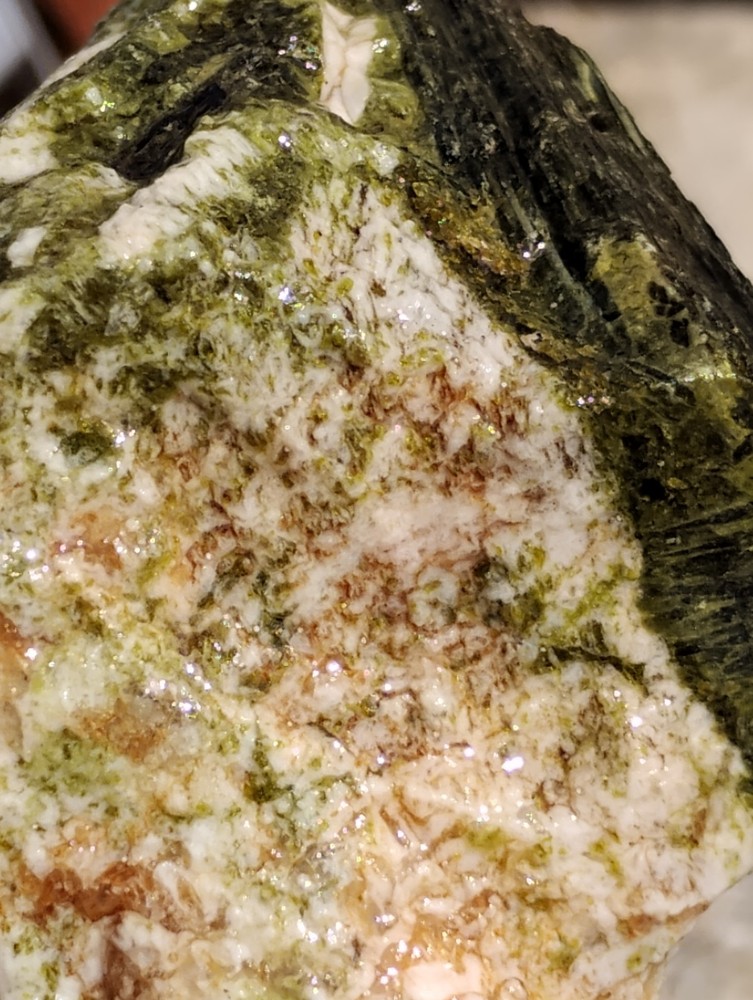 Epidote Specimen Rough Specimen Crystalized