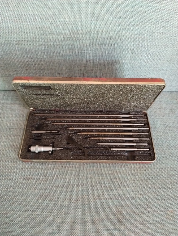 Starrett 124BZ Solid-Rod Inside Micrometer Set 2-12" Range  IN STOCK