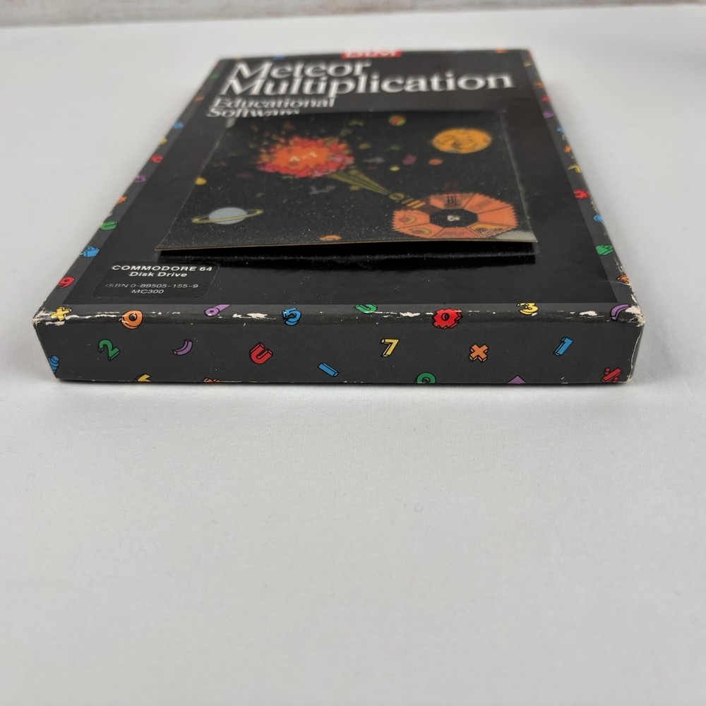 DLM Meteor Multiplication Educational Software Commodore 64 Disk