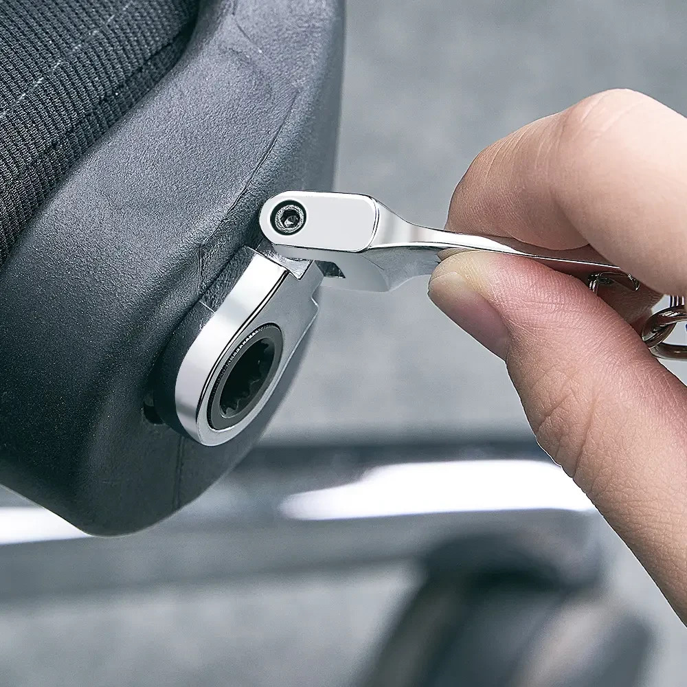 Personalized Ratchet Wrench Keychain with Engraving Keychain Mini Hardware Tool