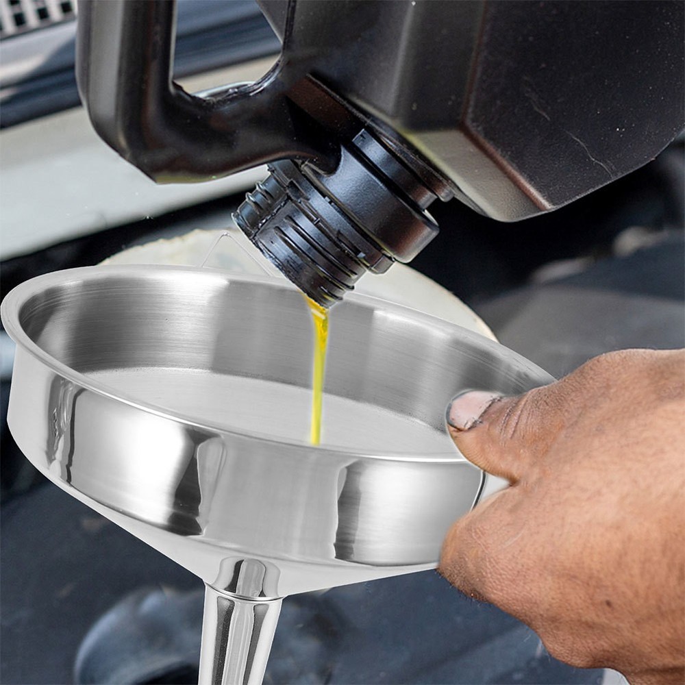 Funnel Automotive Fuel with Filter Screen Engine Oil Extractor Pump