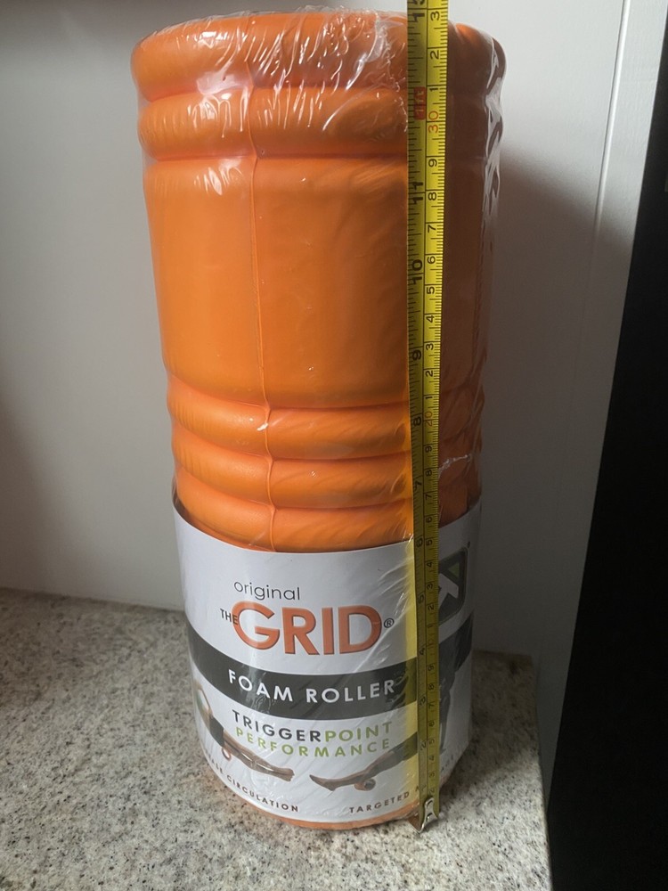 TriggerPoint GRID 13" Foam Roller for Exercise,Deep Tissue Massage Orange NEW