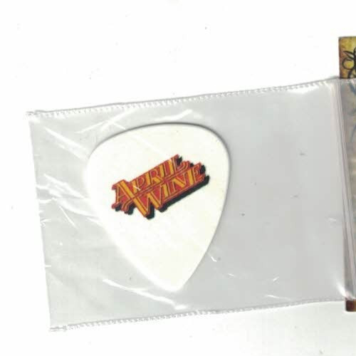 APRIL WINE Collector's Guitar Pick, 2-Sided, #9 of 10 Made: Logo on White