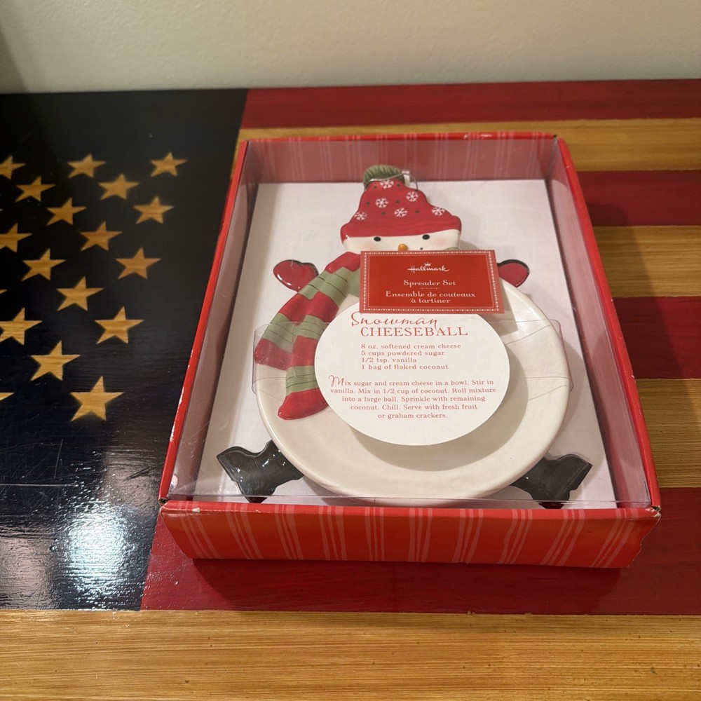 Hallmark Holiday Ceramic Spreader Set  - New Old Stock