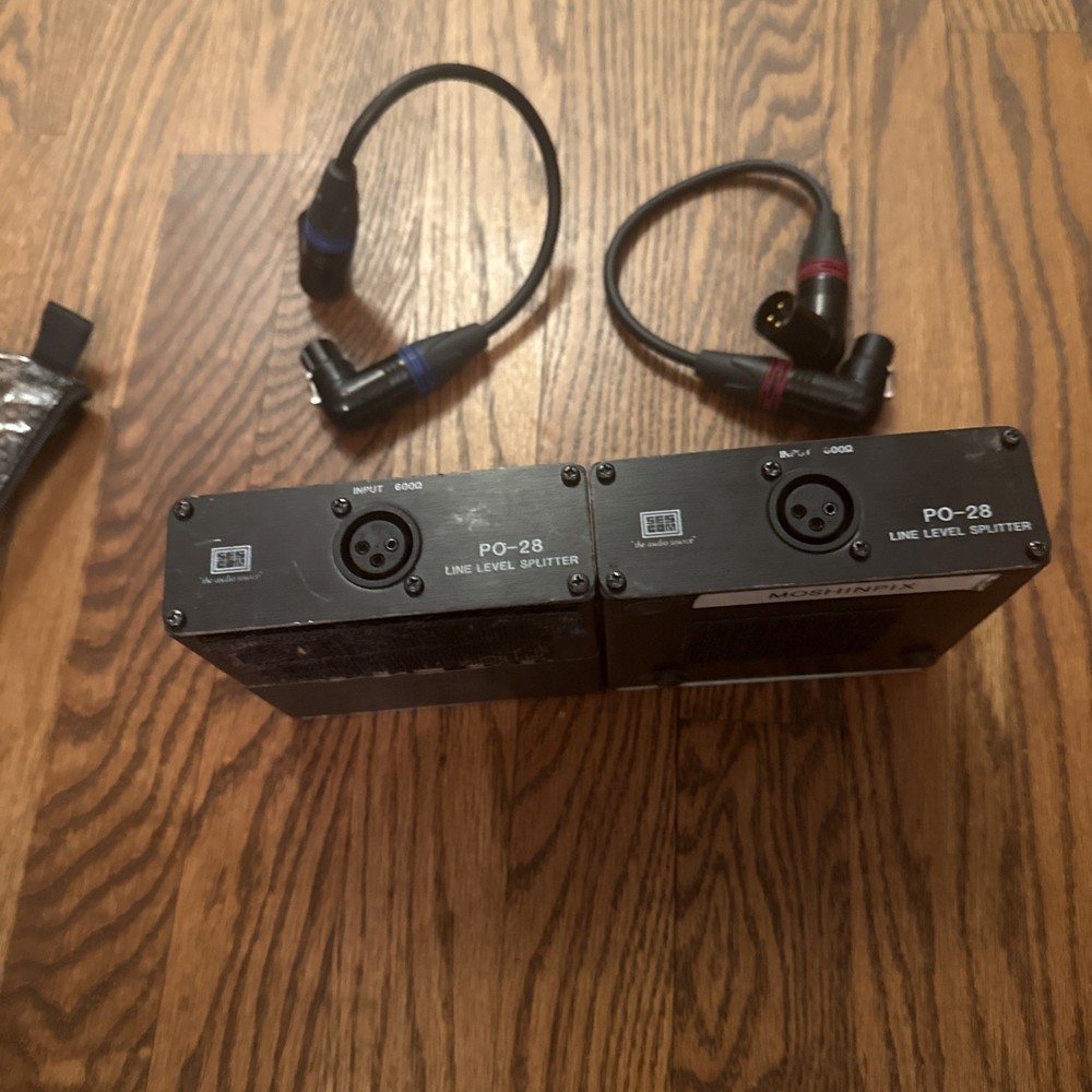 2 Sescom PO-28 line level splitters