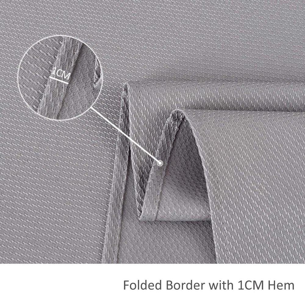 maxmill Rectangle Textured Tablecloth Waterproof Spillproof Wrinkle Free Tabl...
