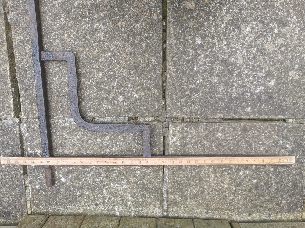Antique Cast Iron Fire Crane