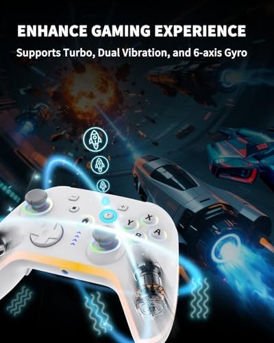 Bcofo Wireless Mobile Game Controller for iOS/iPhone/Android/Cell White