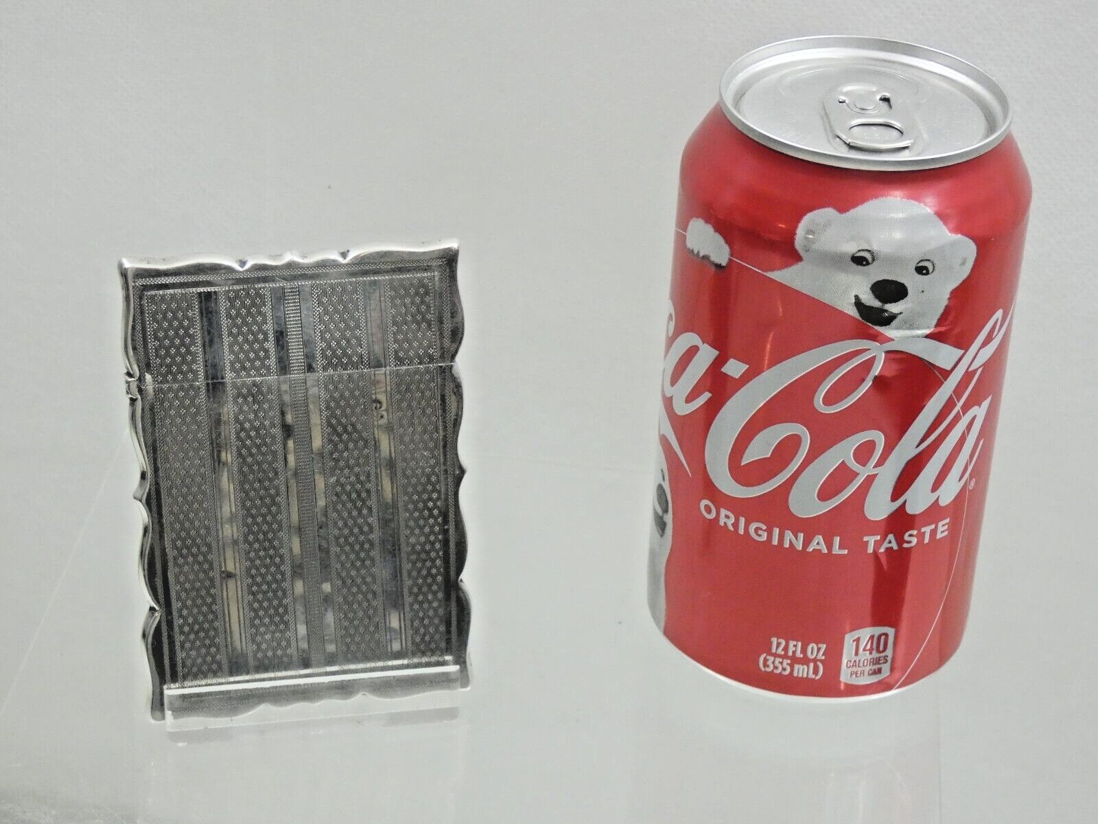 VERY FINE ANTIQUE GORHAM COIN SILVER CARD CASE American 1870's