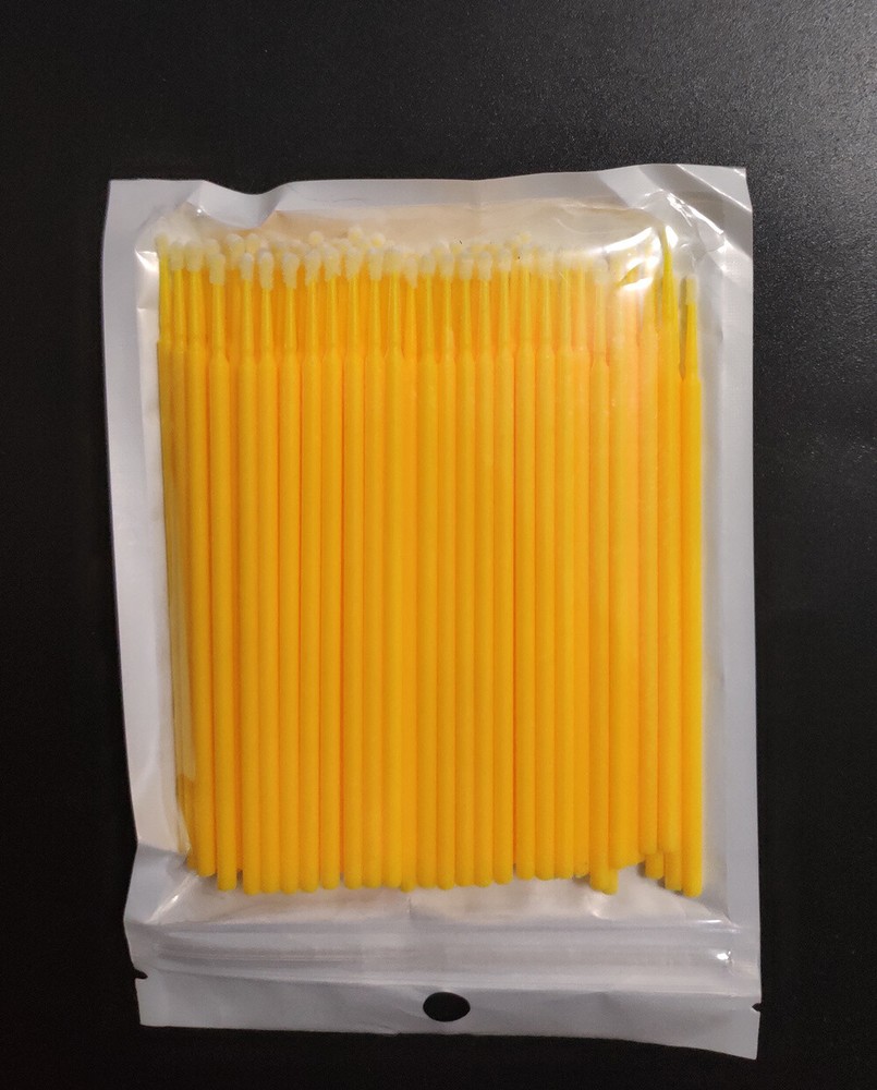 100Pcs Micro Brushes Applicators Microbrush Dental (Regular,Fine,Super Fine) Eye