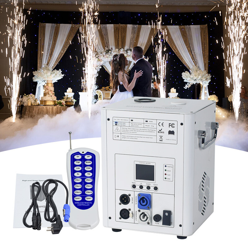 2Pack Cold Spark Machine 750W Firework Machine DMX DJ Stage Effect with Handle