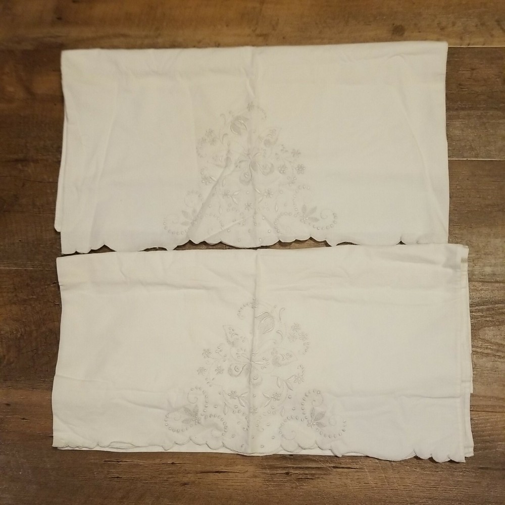 Set Of White Pillowcases