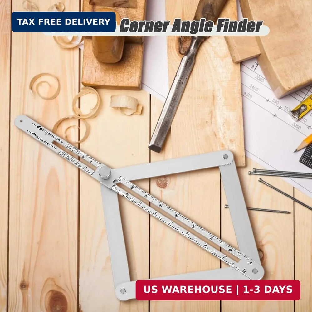 Corner Angle Finder Tool, Miter Saw Protractor with Scale, Miter Angle Finder,St