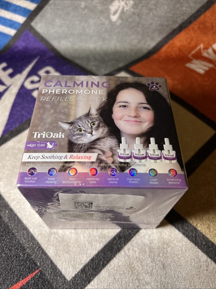 TopSum Cat Calming Diffuser Refills: Pheromone Refill for Cats, 4 Pack