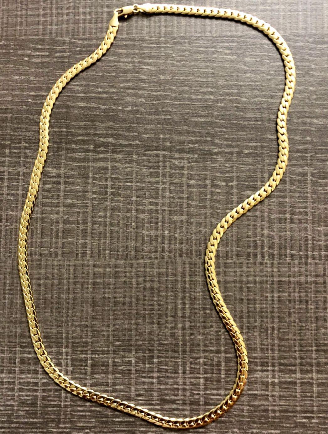 Heavy Men's 14k Gold Stamped Plated Miami Cuban Link Chain Necklace 24-inch 4MM