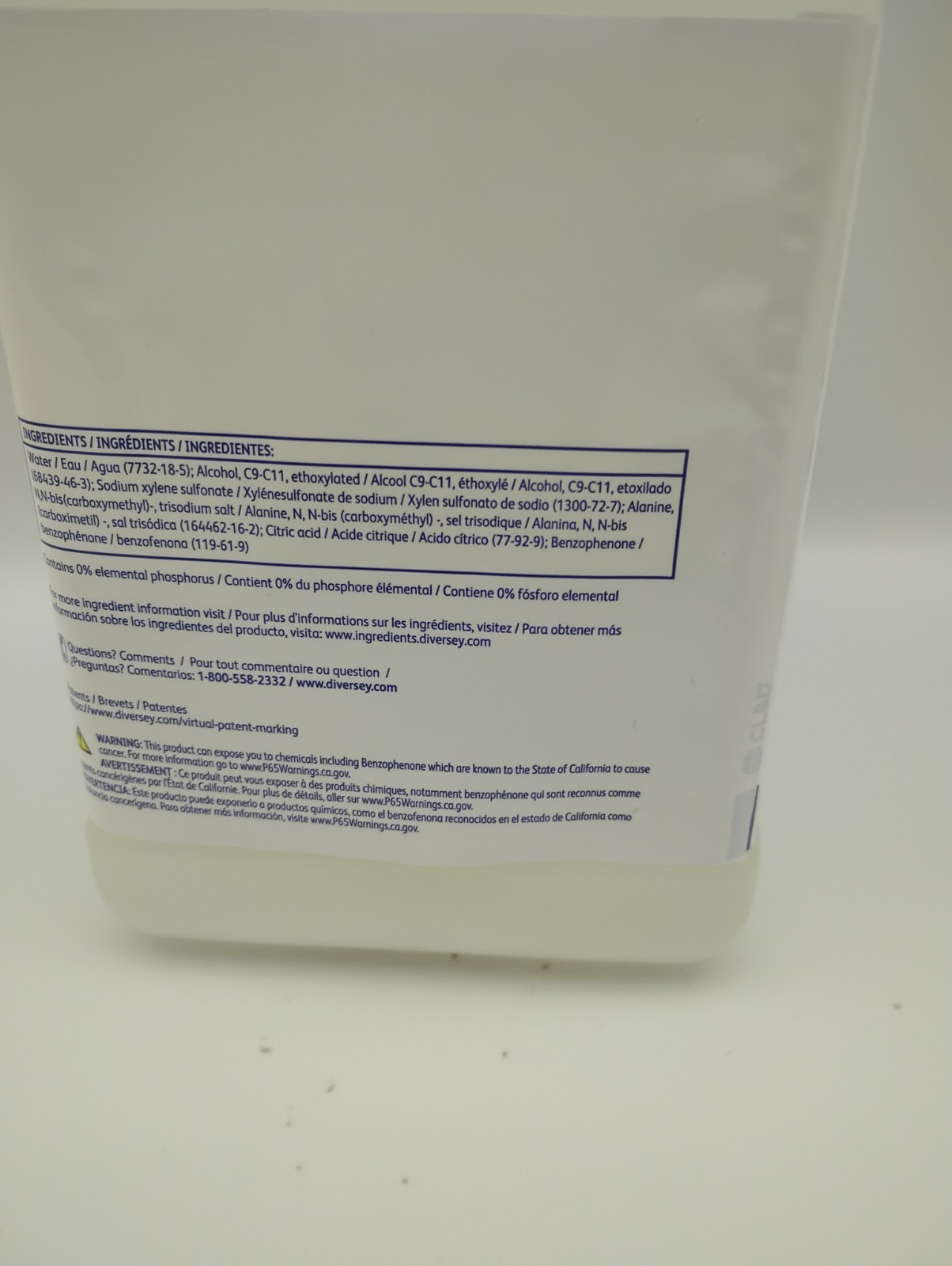 2 J-fill Bottles Diversey 101109762 Carpet Extraction Cleaner, 2.5 cleaner