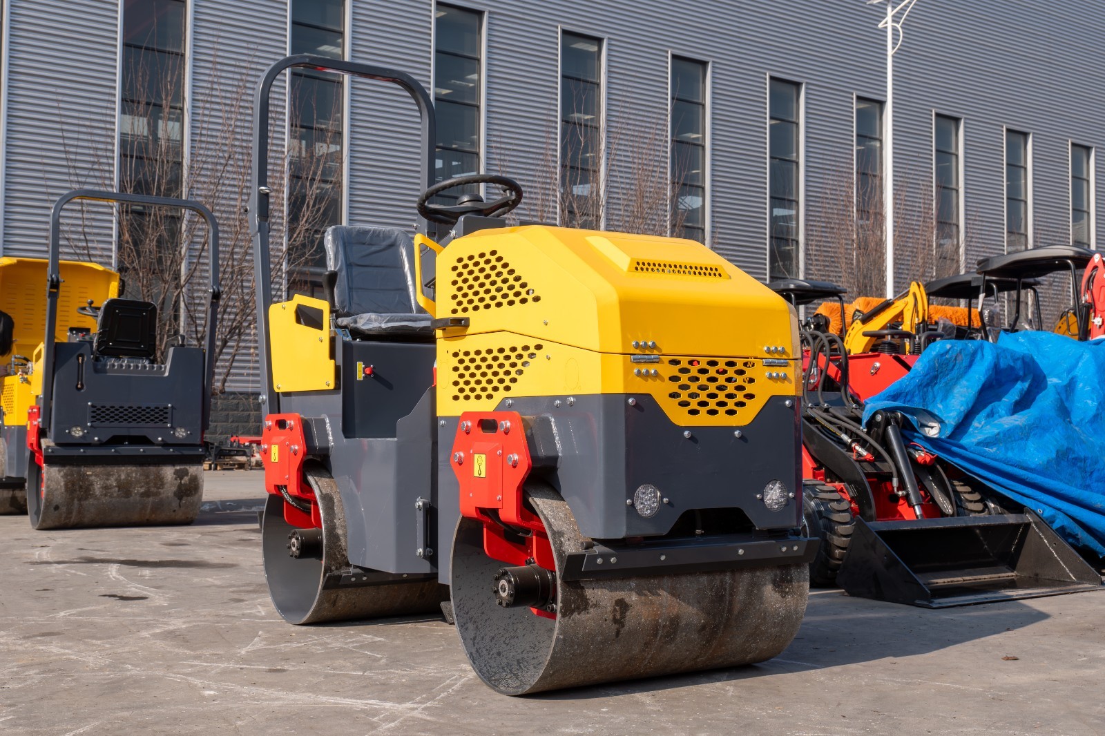 2Ton Road Roller Tandem Smooth Drum Vibratory Road Roller Soil Asphalt Compactor