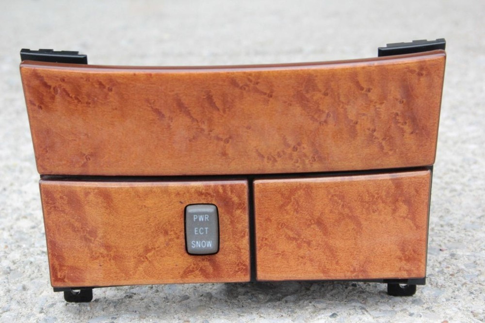 01-03 Lexus LS430 Center Console Storage Tray CD Player Switch Trim Panel