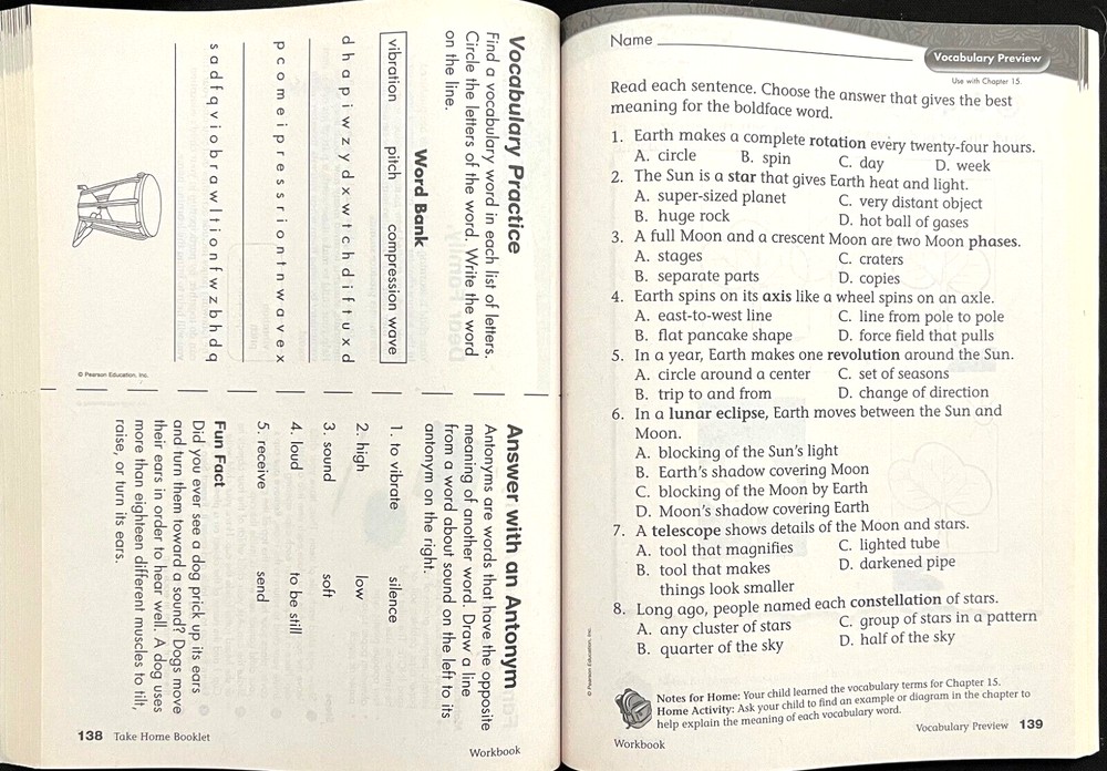 3rd Grade - SCIENCE - WORKBOOK - TEACHER GUIDE (2005, Scott Foresman)