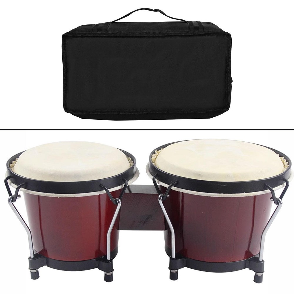Bongo Drum Storage Bag Thick Padding Drum Case for Concert Band Player