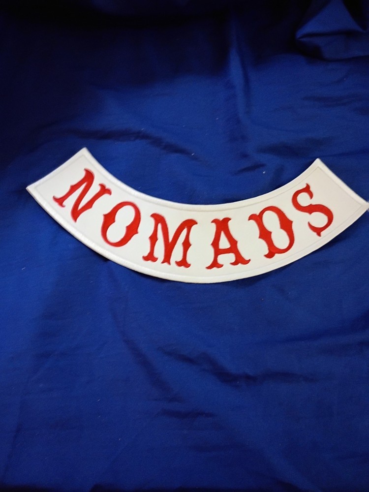 Nomads M C  Patch embroidered Bottom Rocker Patch