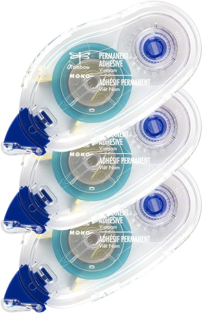 62207 MONO Permanent Adhesive Refills, 3-Pack. Easy to Use Refills for a Stro...