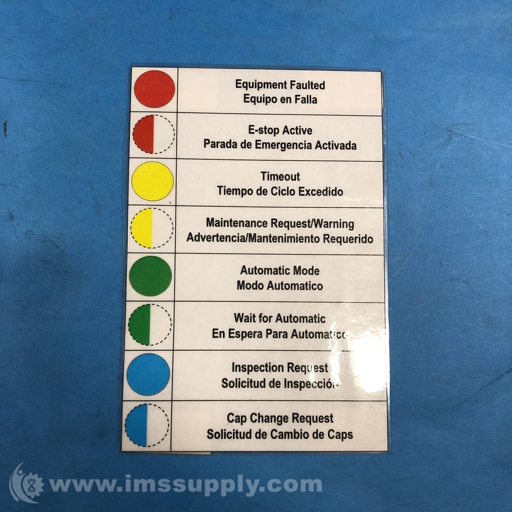 Color Indicator Label Sheet 7167