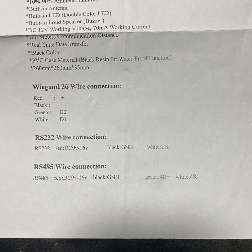 Emid Middle Range Card Reader For Access Control Parking System