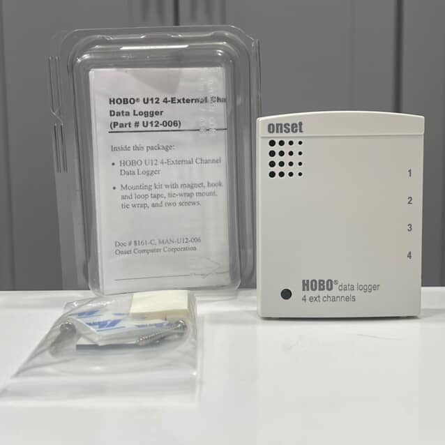 Onset Hobo U12-006 Data Logger 4 Ext Channels
