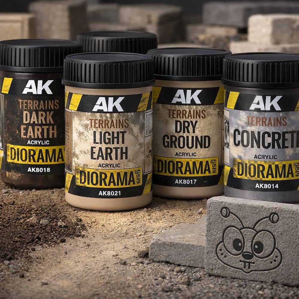 AK Interactive Terrains Acrylic Diorama Effects🍯Scale Model Kit Miniature Set