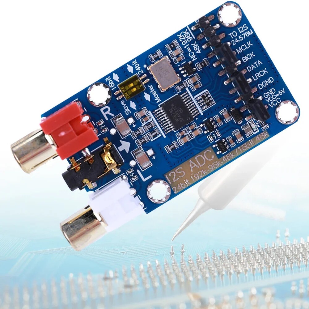 I2S ADC Master Slave Mode Development Board WM8782S Audio Capture Card Module