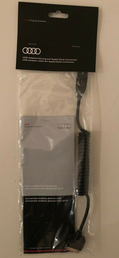 Audi USB adapter cable for Apple dock connector / music interface 8S0051435 New