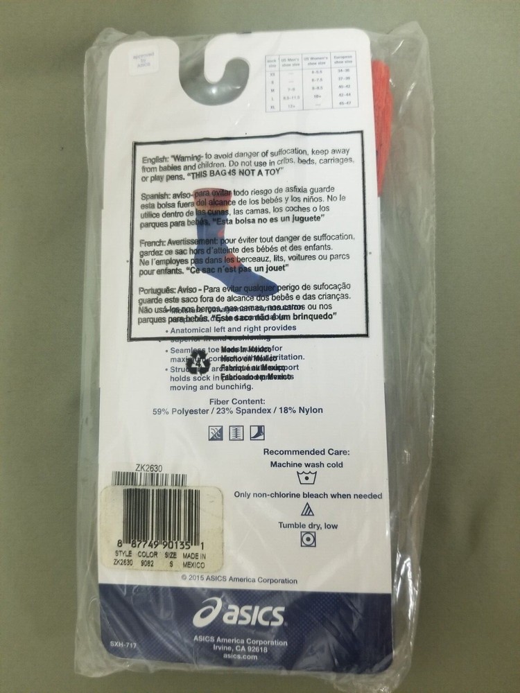 New Asics Unisex Craze Crew Socks.