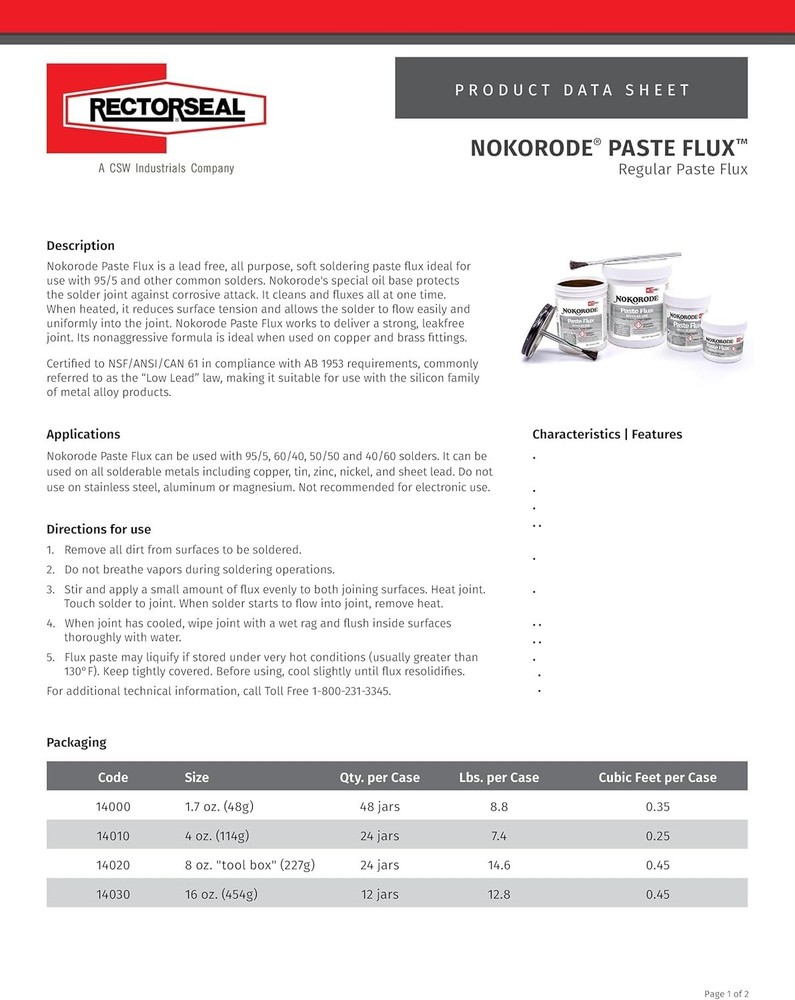 Safe & Effective 1.7 Oz Nokorode Regular Paste Flux for Potable Water Systems