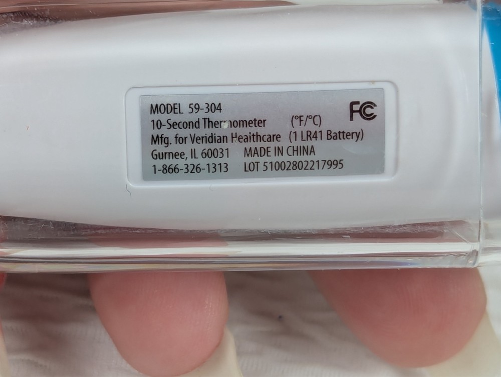HealthWise - 10-Second Digital Thermometer - Line Indicator Storage Case + Cover