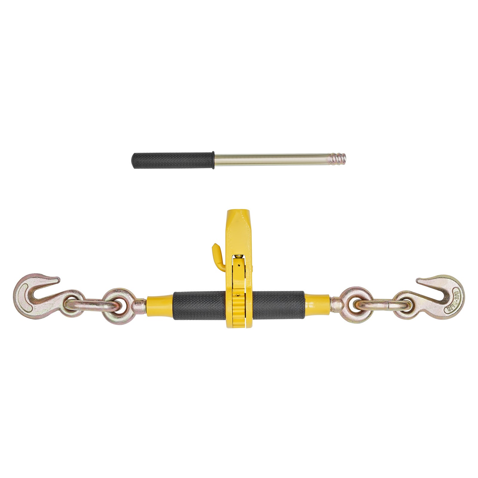 Uimoso 4 Pack Ratchet Chain Binder 5/16"-3/8" G80 Chains Load Binder for Towing