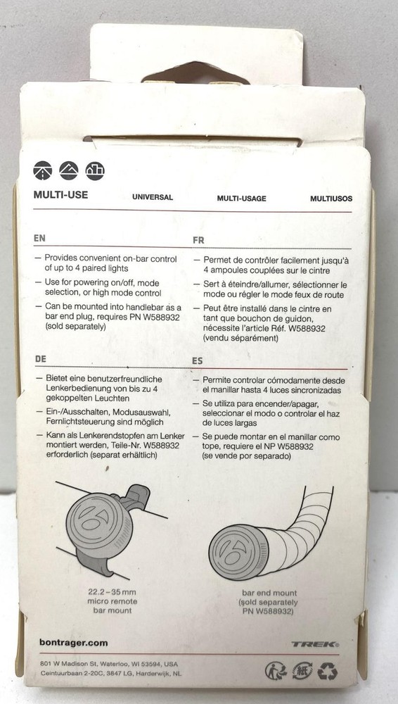 new Bontrager Transmitr MicroRemote ANT+