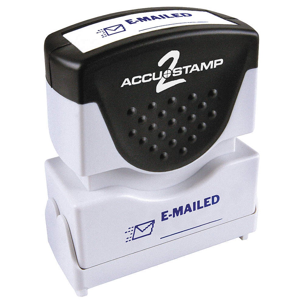 ACCUSTAMP 2 038842 Message Stamp,E-Mailed with Line 4XRG2