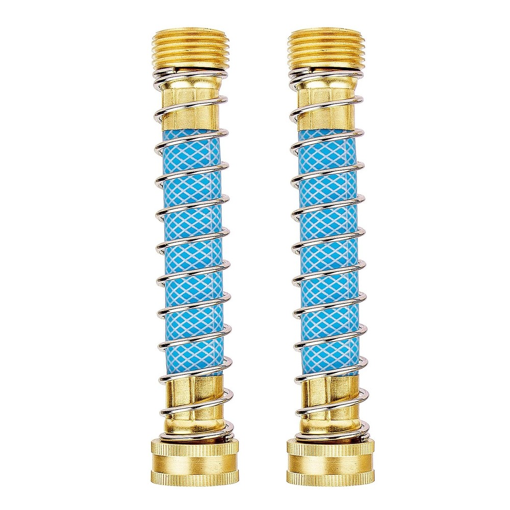 Fevone Garden Hose Extension Adapter, Flexible Protector, 5.7", Blue