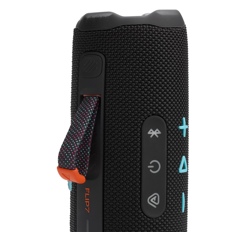 JBL Flip 7 Black Orange Portable Bluetooth Speaker