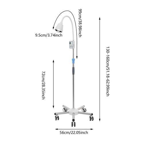 LED Five-legged Examination Light Examination Lamp Mobile Adjustable Height