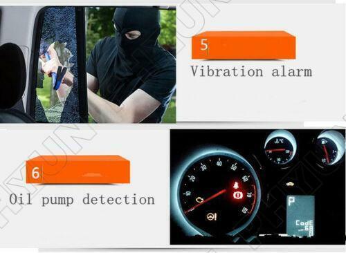 One Key Start Ignition Engine Starter Push Button Remote Vibration Alarm System