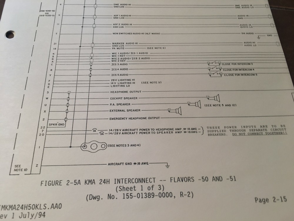 King KMA-24H-50/54 Audio Panel Install Manual
