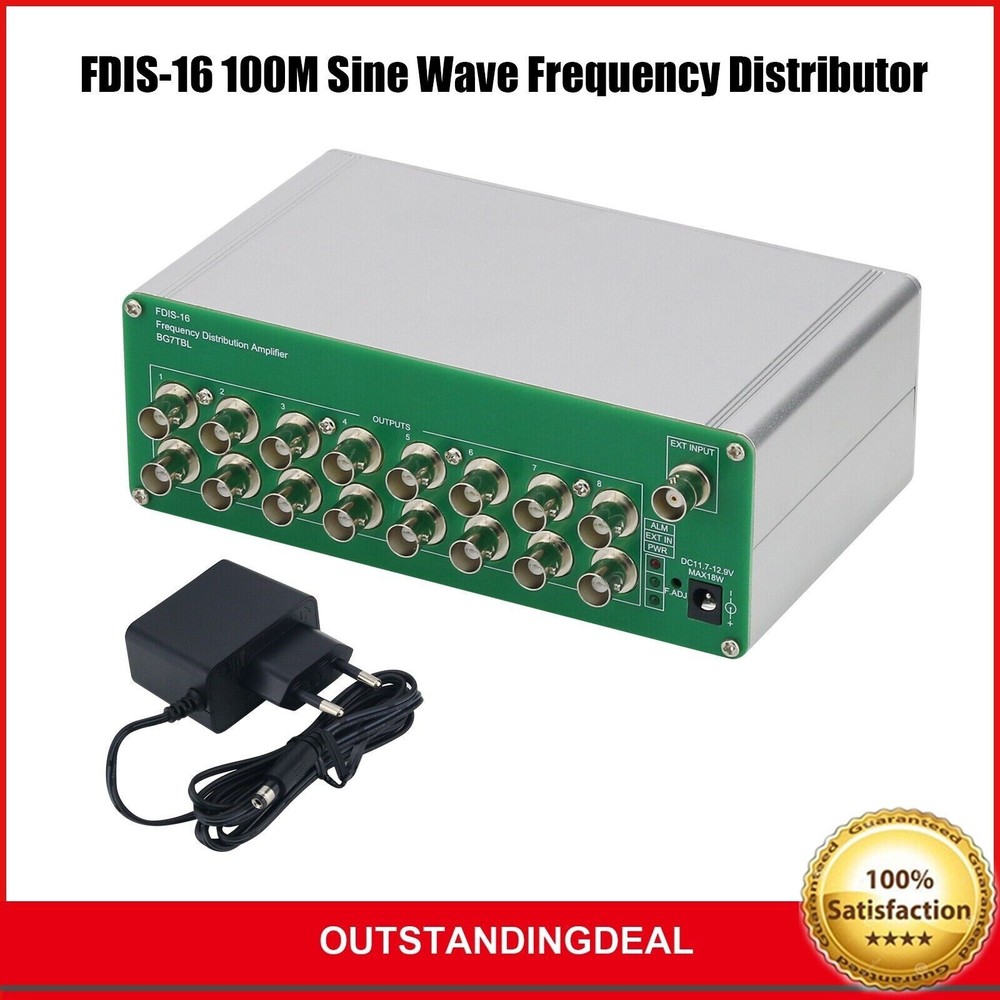 100M Sine Wave Frequency Distributor 16CH Output Frequency Divider Distribution/