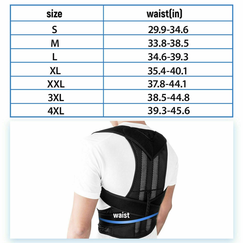 Corrector Brace Back Posture Corrector Women Men Support Adjustable Belt.