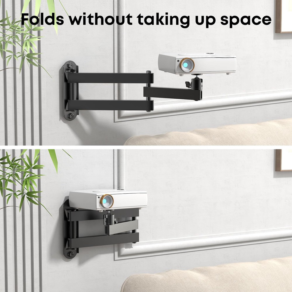 Foldable Projector Wall MountCeiling Wall Projector MountUniversal Adjustable...