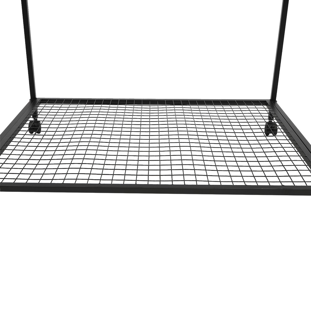 Mobile Dining Cart Camping BBQ Food Prep Table Kitchen Serving Table Stainless