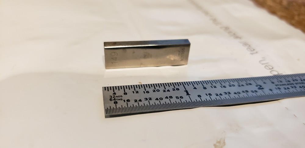 .149" CEJ Rectangular Steel Gage Gauge Block, Grade B