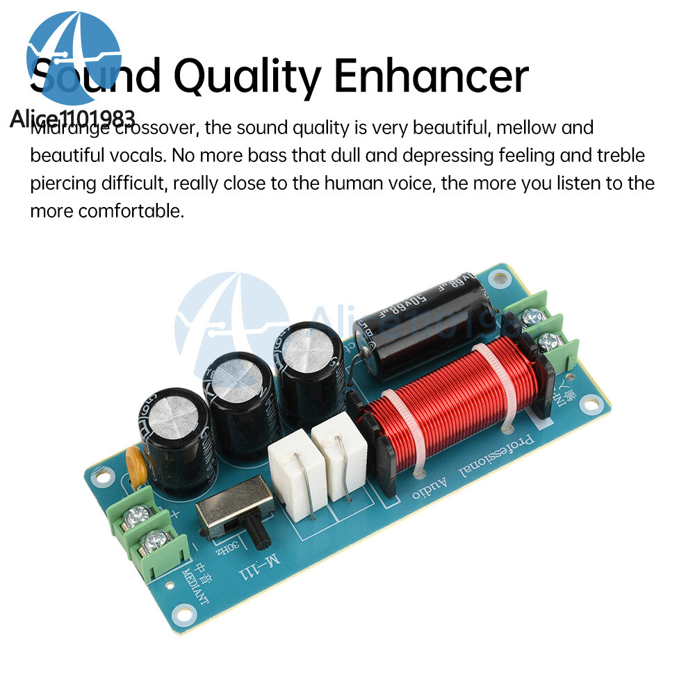 150W Midrange Speaker Frequency Divider Audio Crossover For HiFi Amplifier DIY
